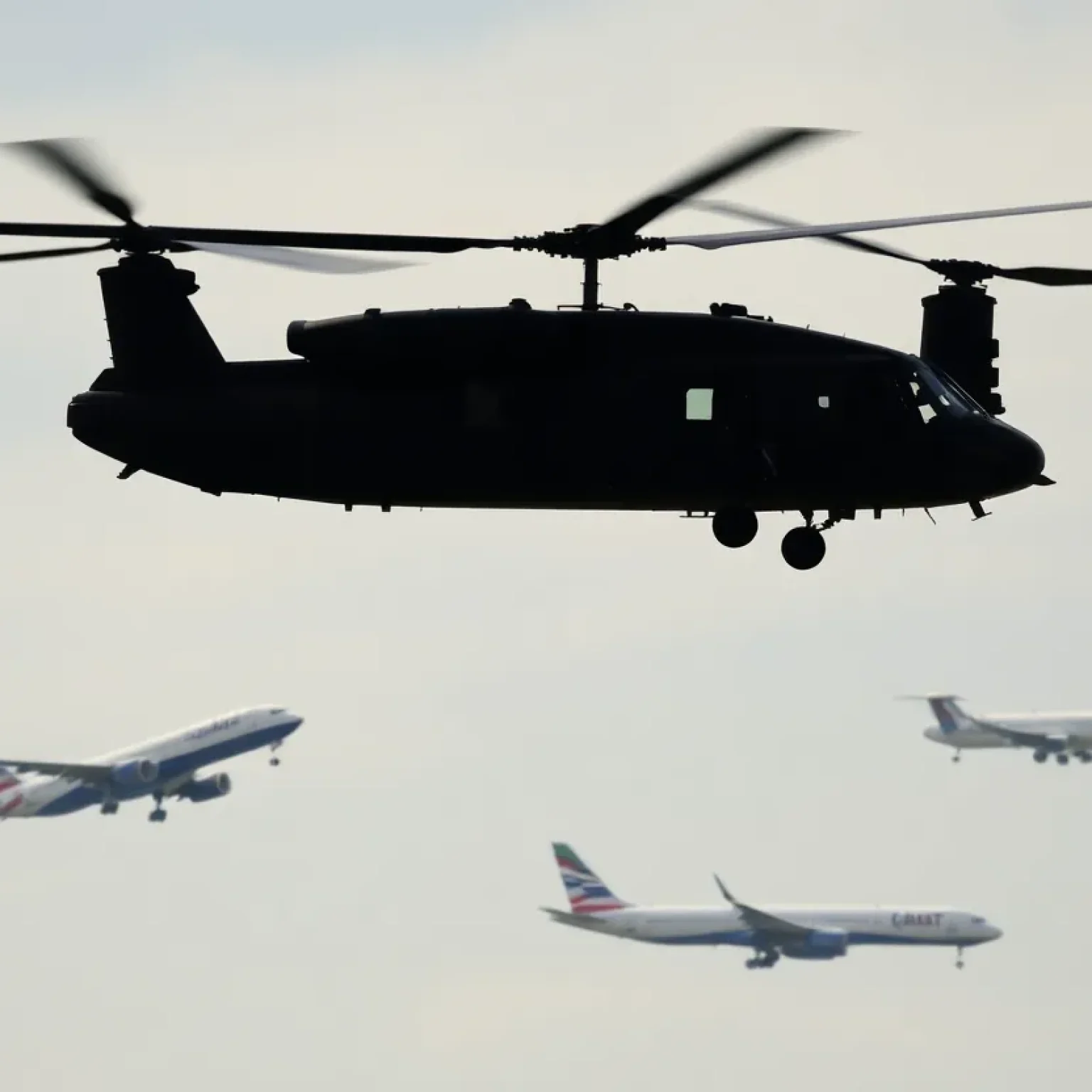 Army Helicopter over Reagan National Airport