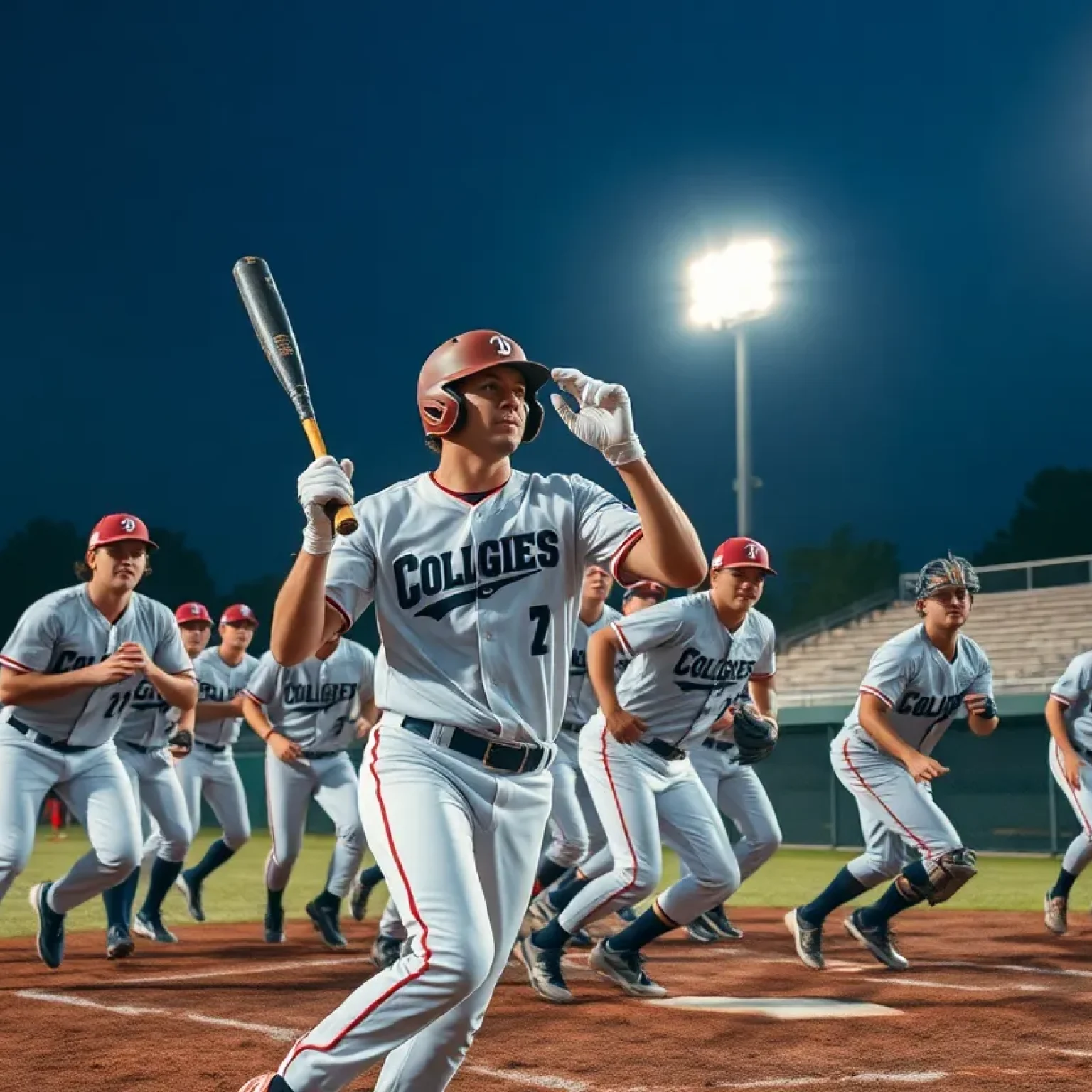 Baylor University baseball team playing during a match