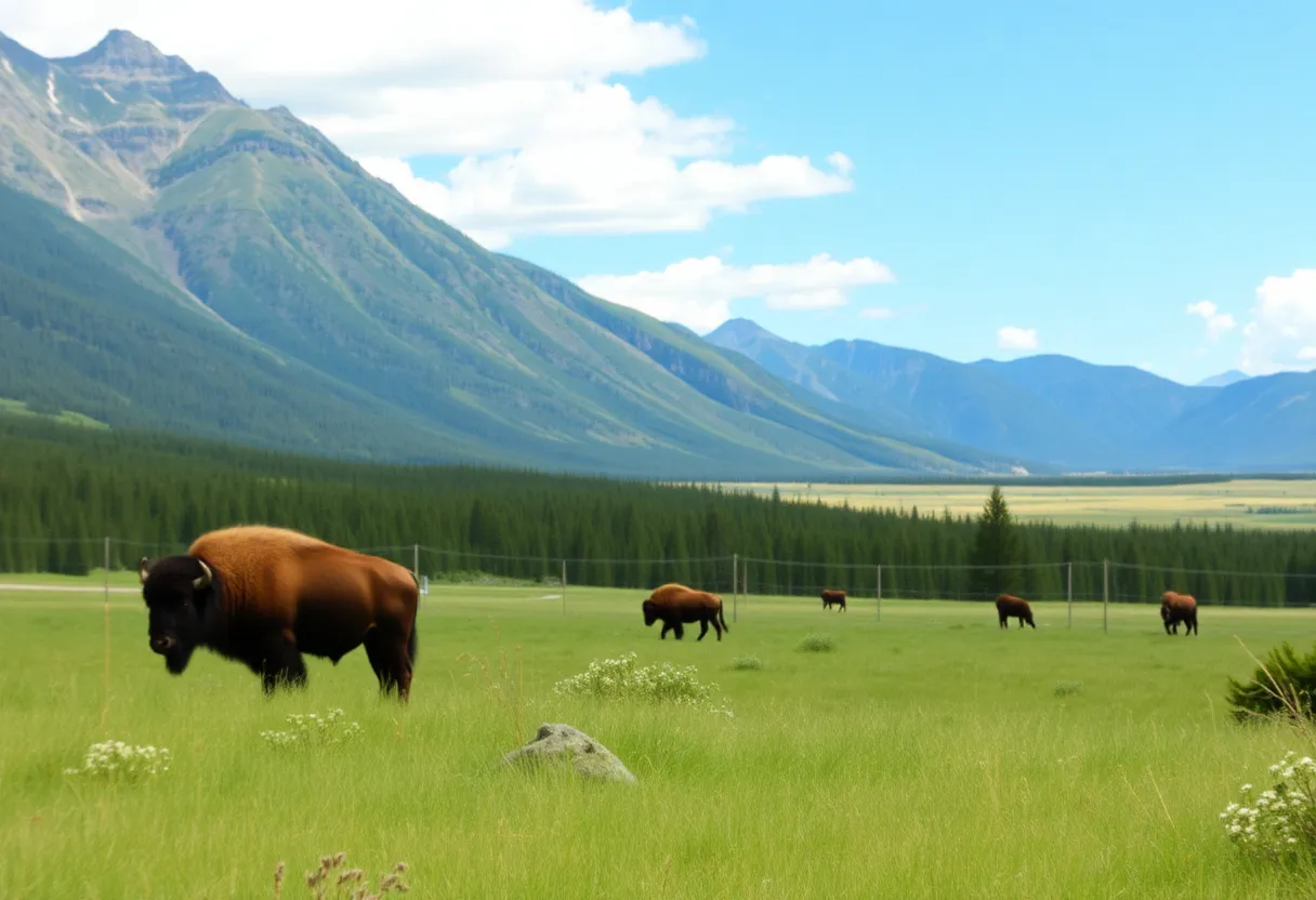 Bison in Yellowstone National Park