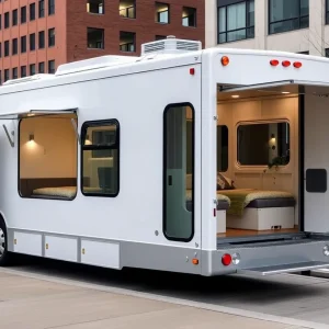 Dignity Bus designed for homeless mobile shelters in Orlando