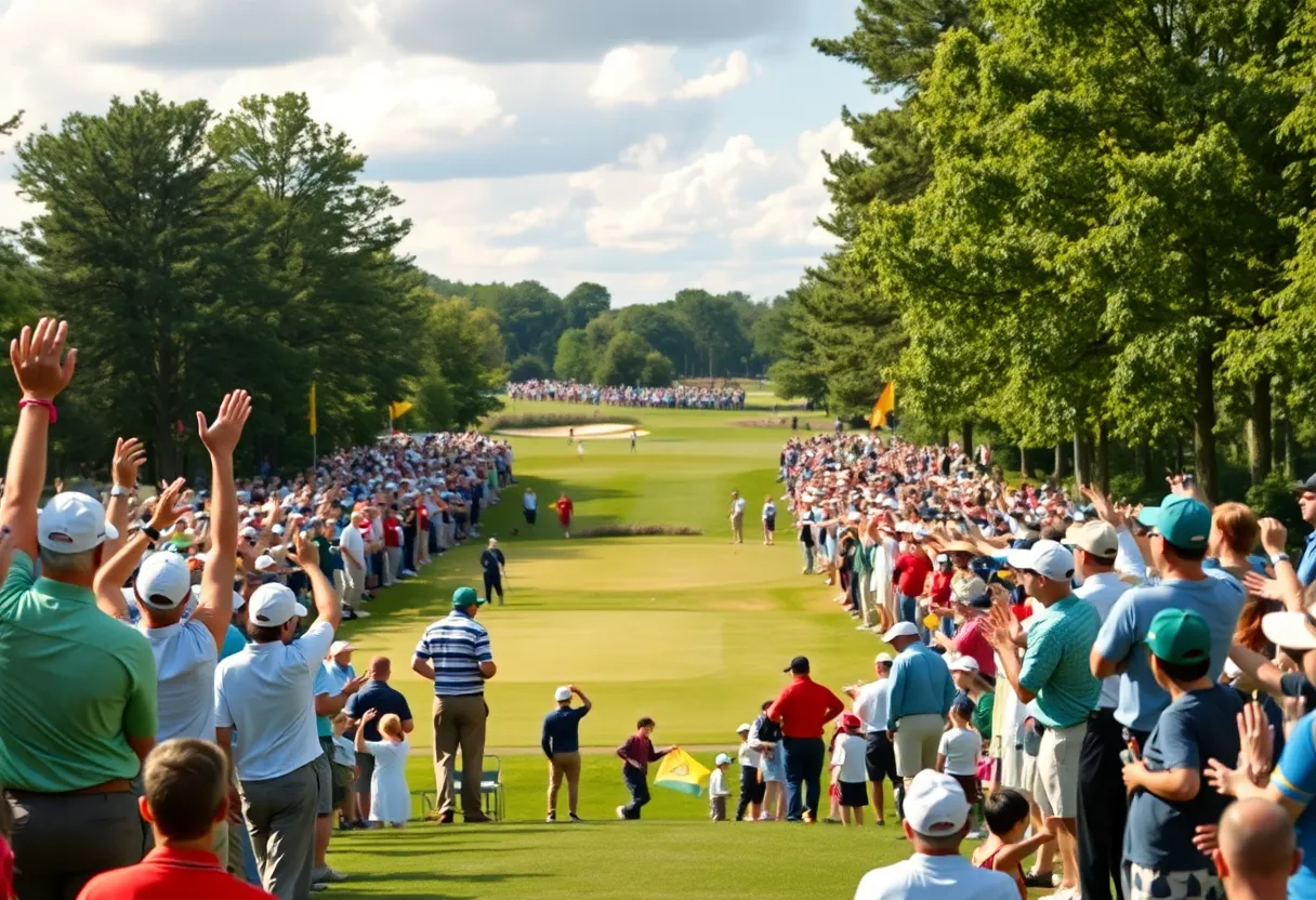 Celebration at the Arnold Palmer Invitational golf tournament