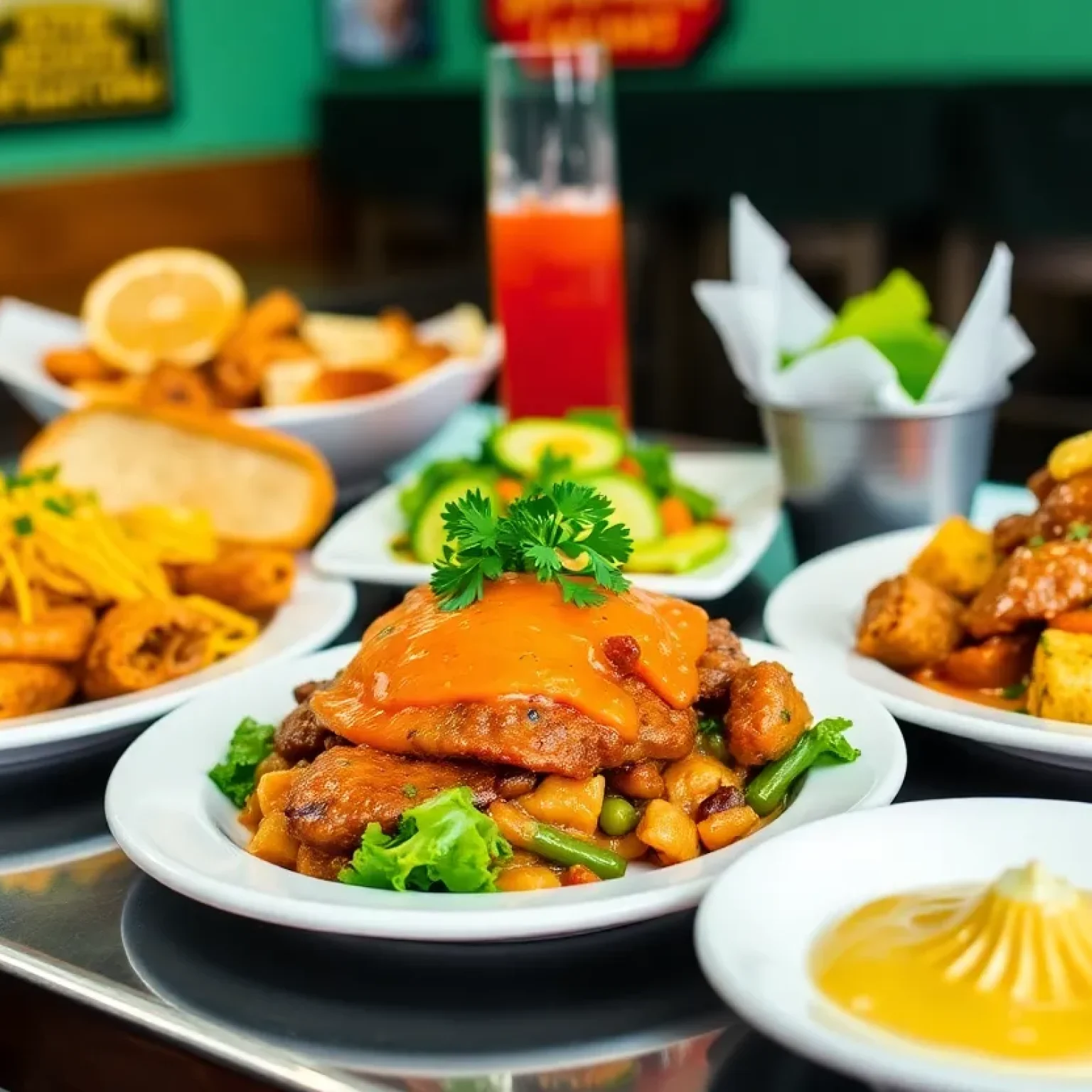 Diverse dishes from Orlando's under-the-radar restaurants including Mexican, Ethiopian, and Mediterranean cuisine.