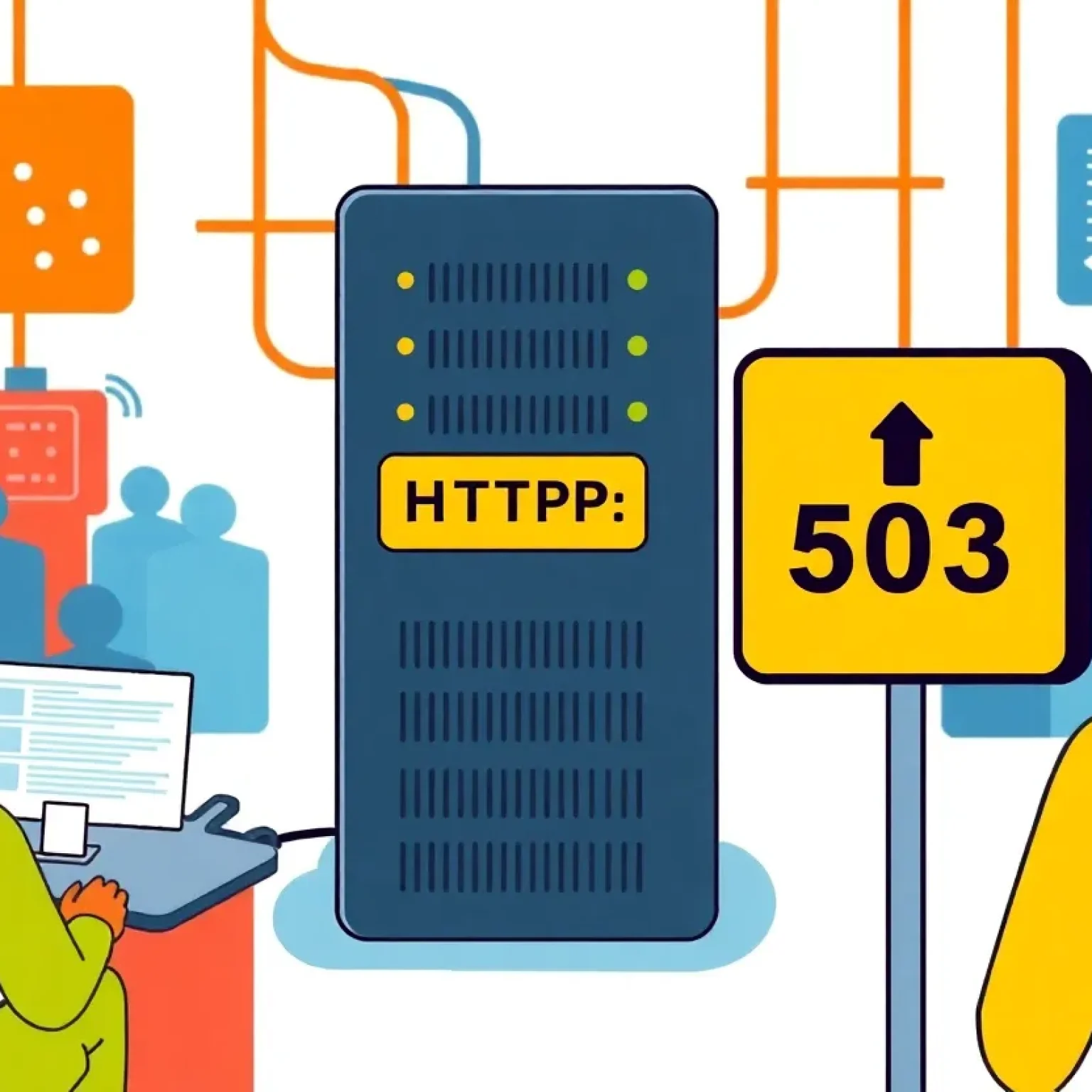Illustration of HTTP Error 503