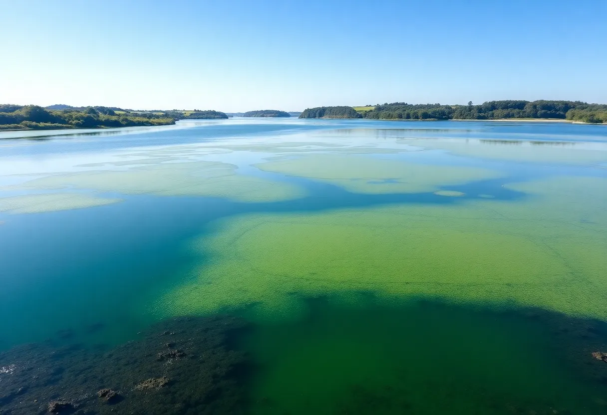 Blue-Green Algae Bloom in Lough Neagh