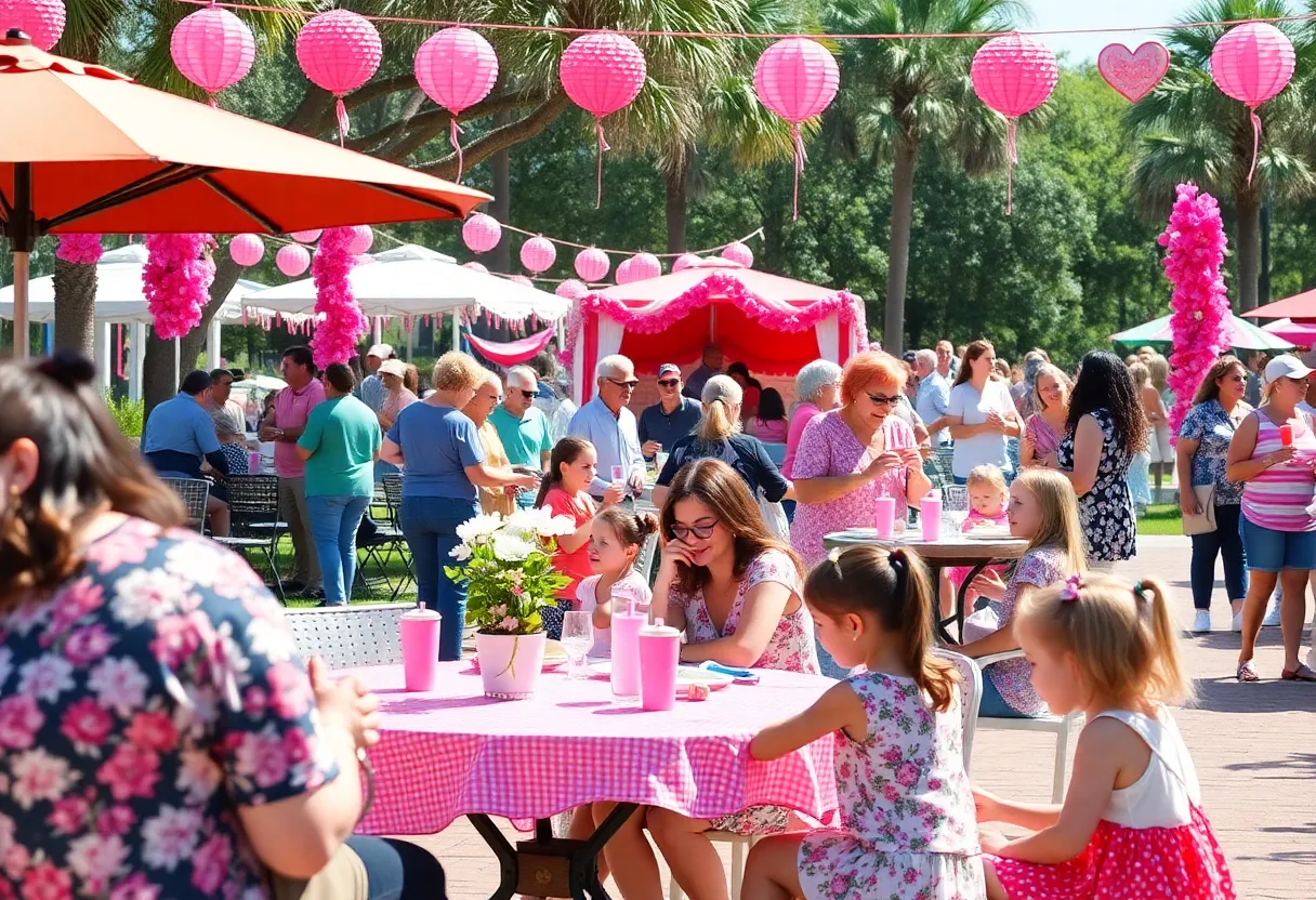 Families celebrating Mother's Day in Central Florida parks