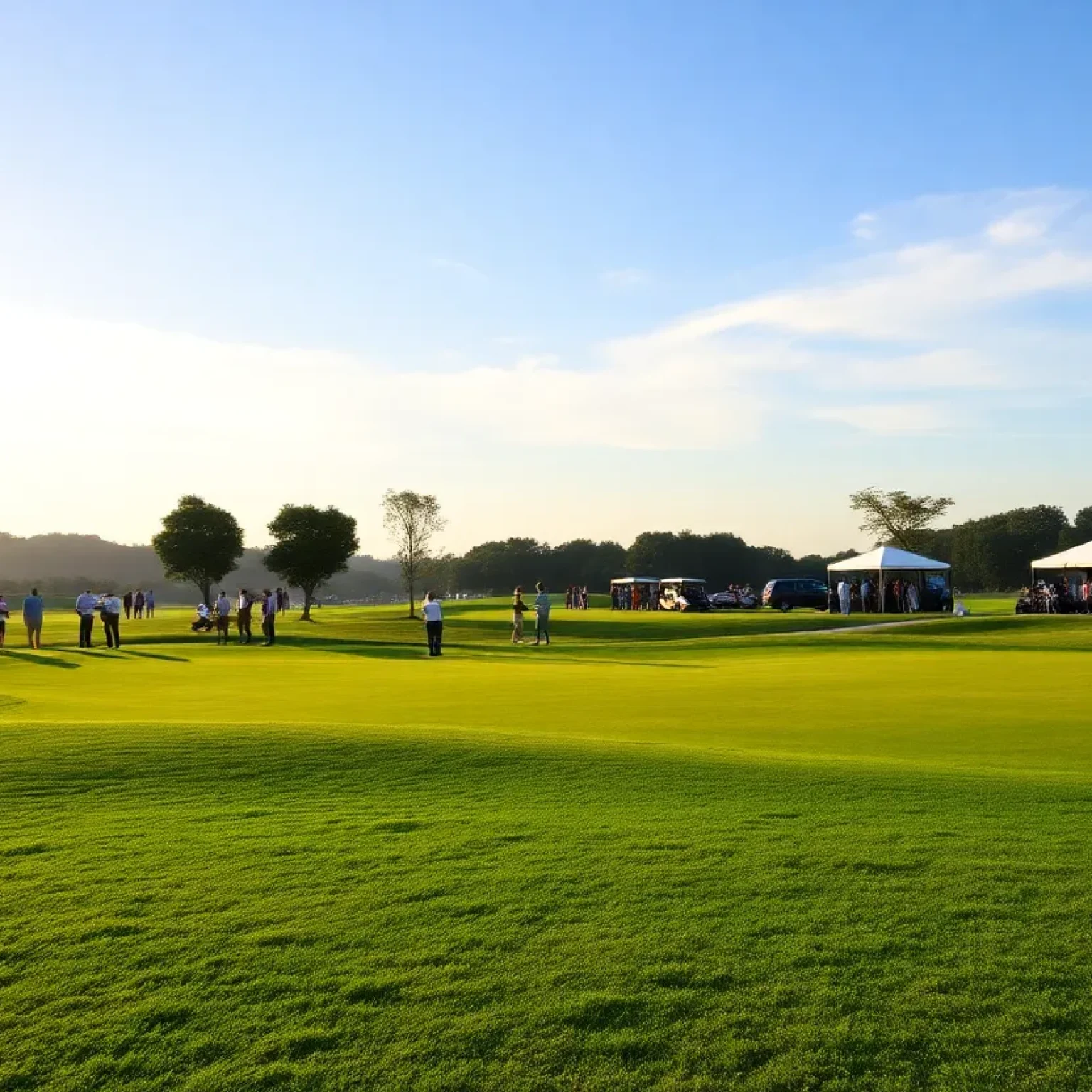 Golfers participating in the Northern Jet Invitational at Lake Nona Golf & Country Club