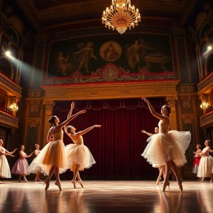 Dancers performing 'Giselle' on stage at the Orlando Ballet