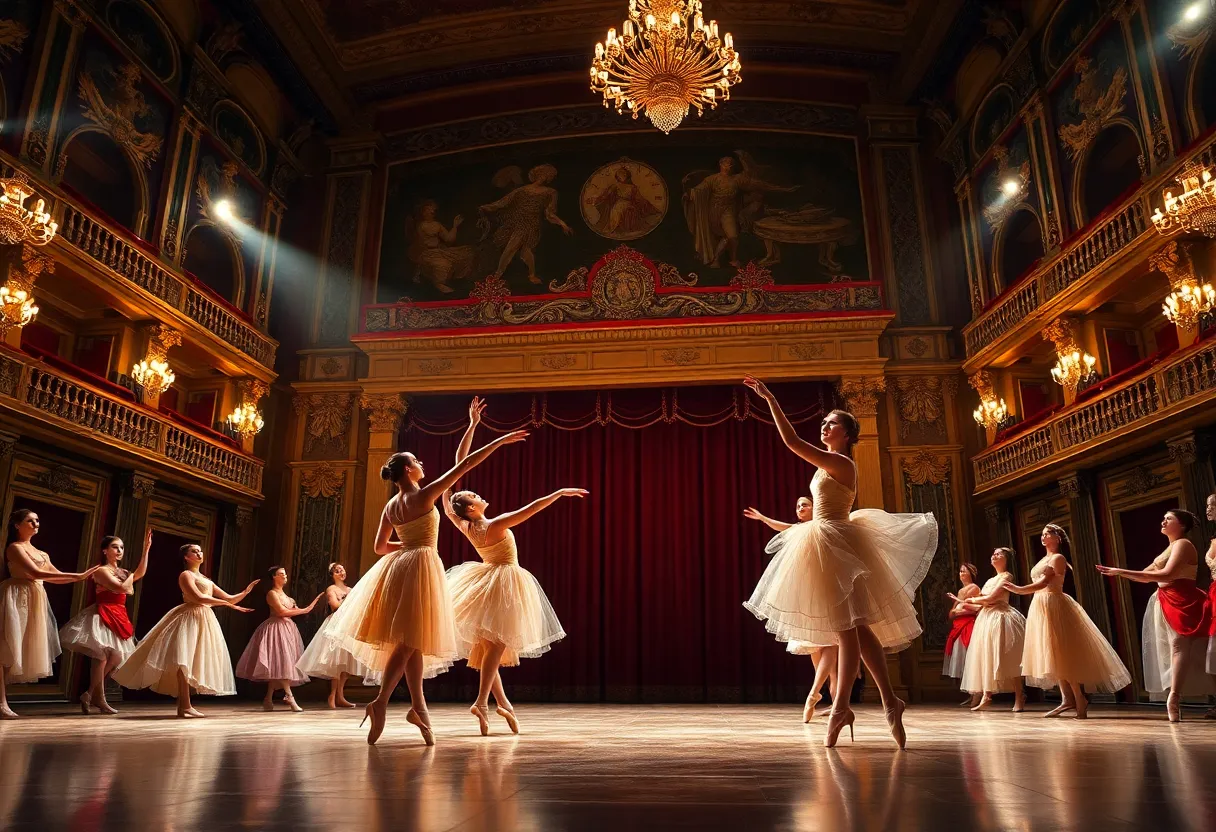 Dancers performing 'Giselle' on stage at the Orlando Ballet