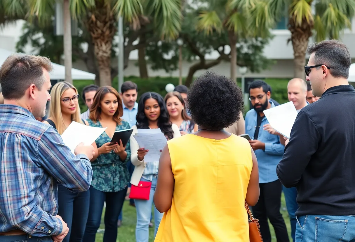 Orlando casting call event with actors and directors