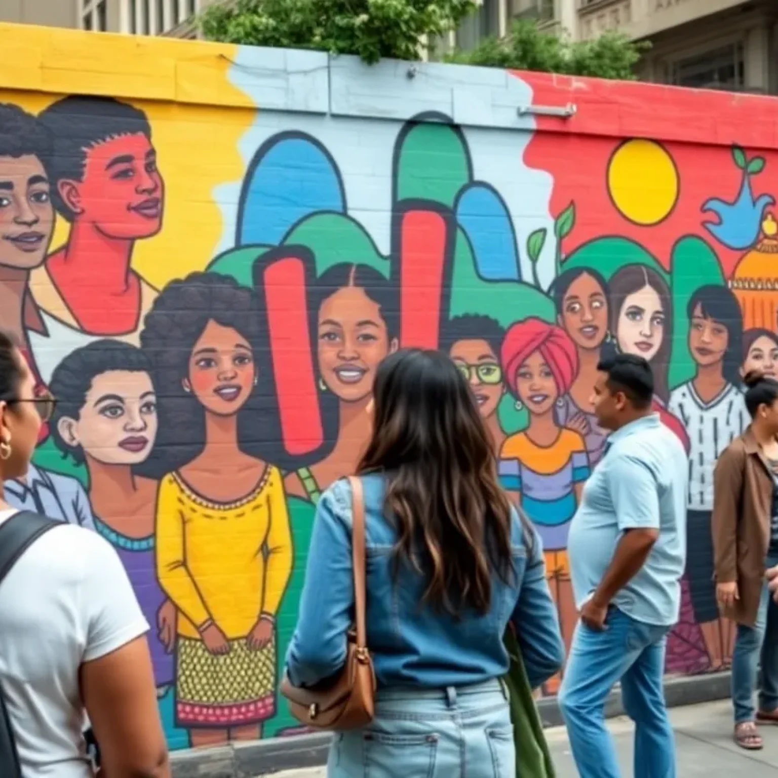 Mural celebrating Orlando's local culture and community pride