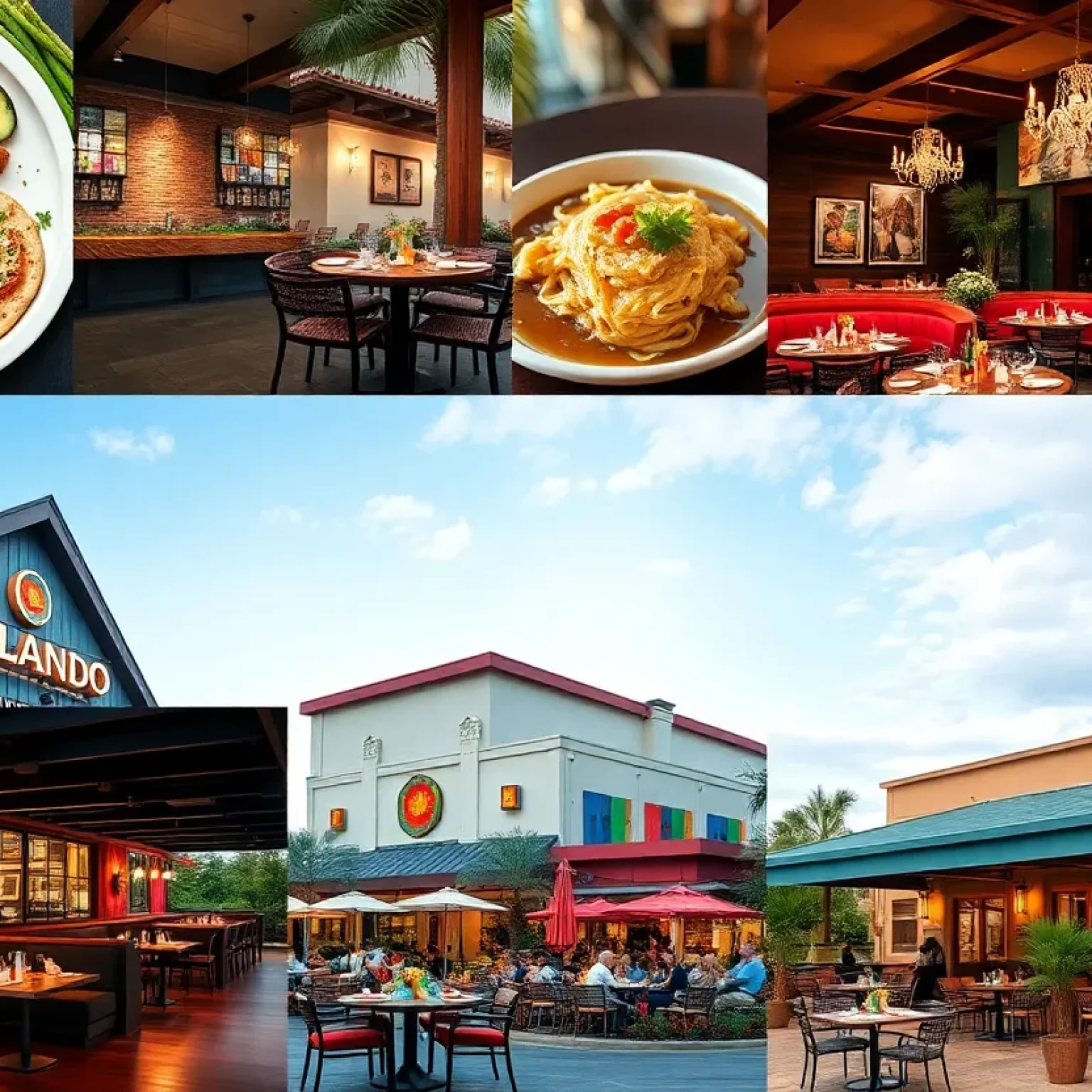 Diverse dining options in Orlando restaurants