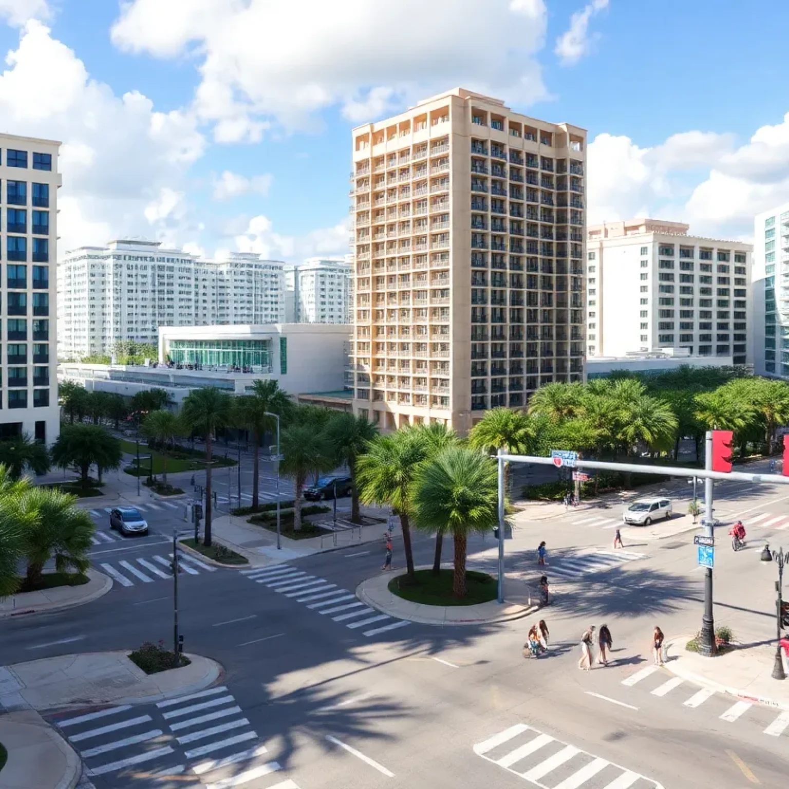 Urban development on International Drive in Orlando