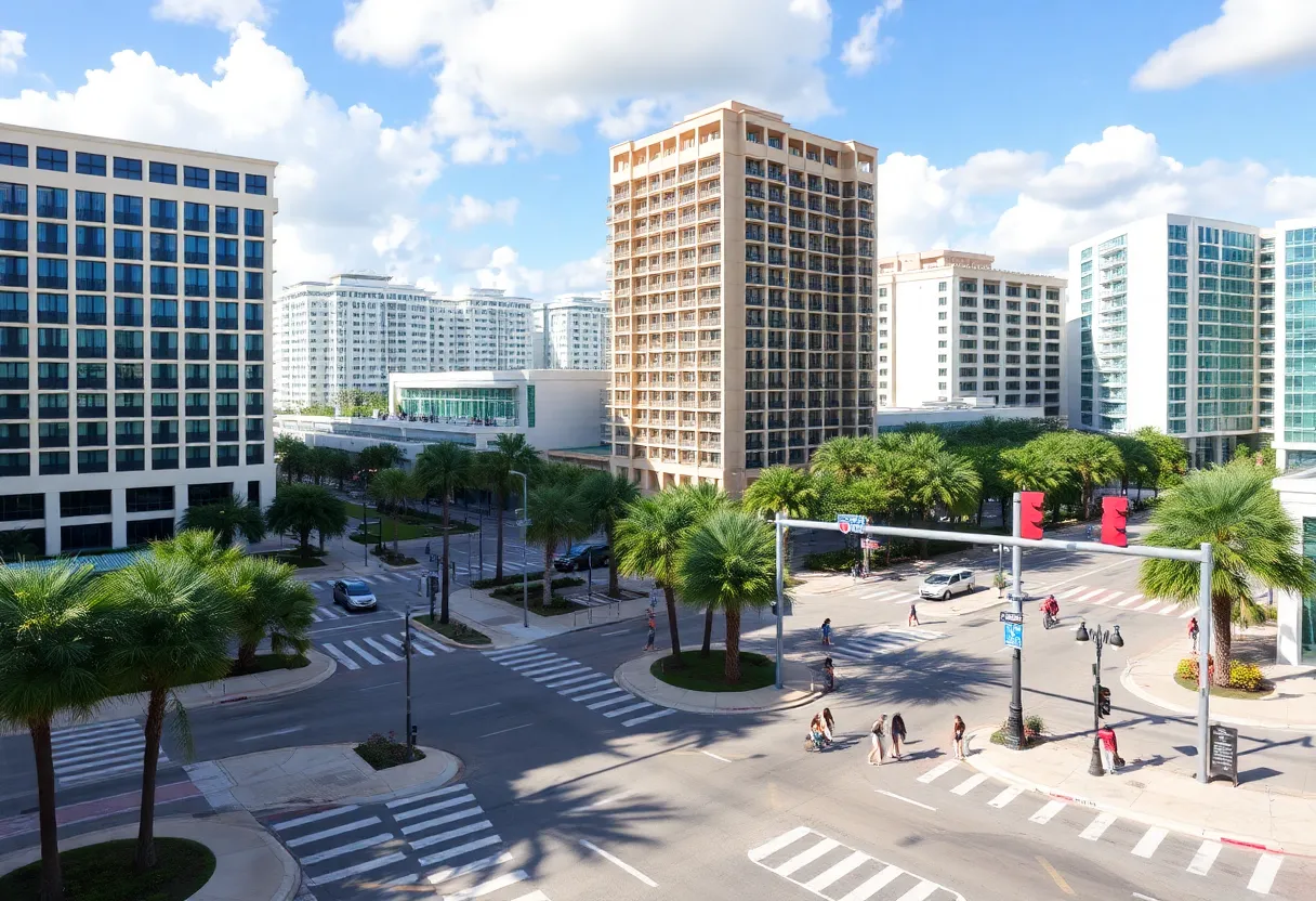 Urban development on International Drive in Orlando