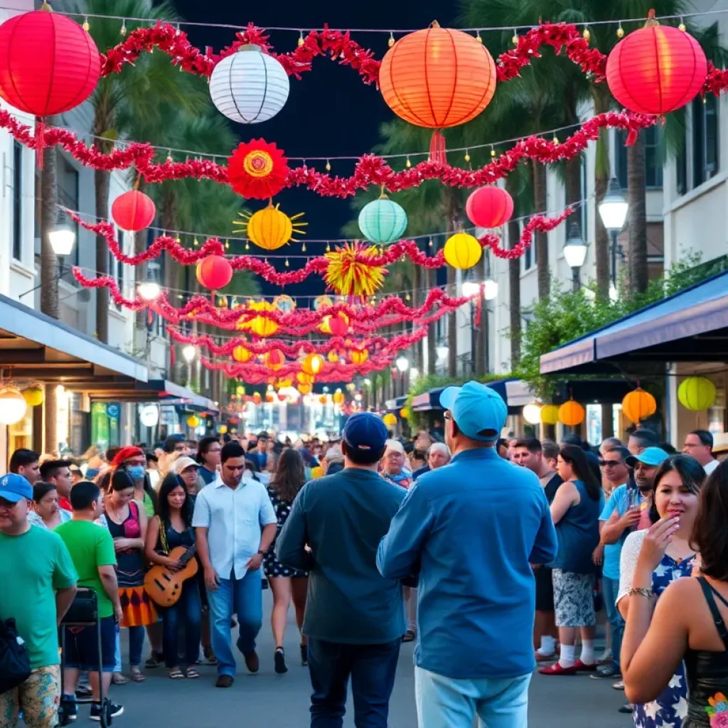 Festive atmosphere during a cultural celebration in Orlando