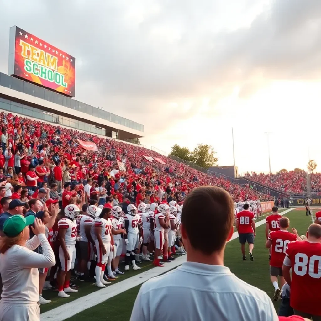 High school football game featuring Orlando Fightin' Tigers