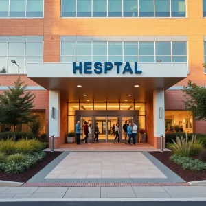 Exterior view of Orlando Health Lake Mary Hospital showing modern architecture and welcoming environment.