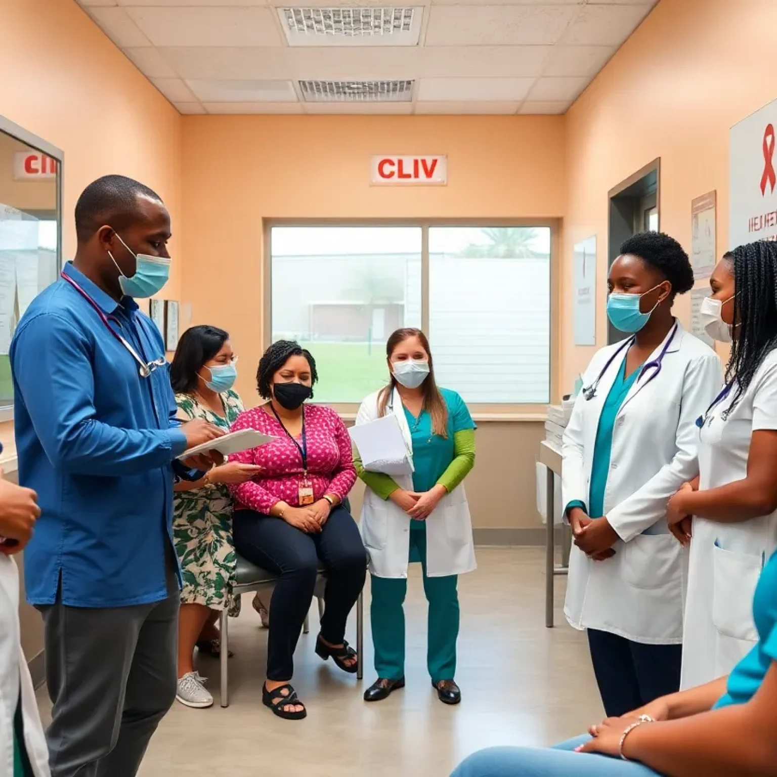 Healthcare professionals in Orlando assisting patients with HIV prevention services