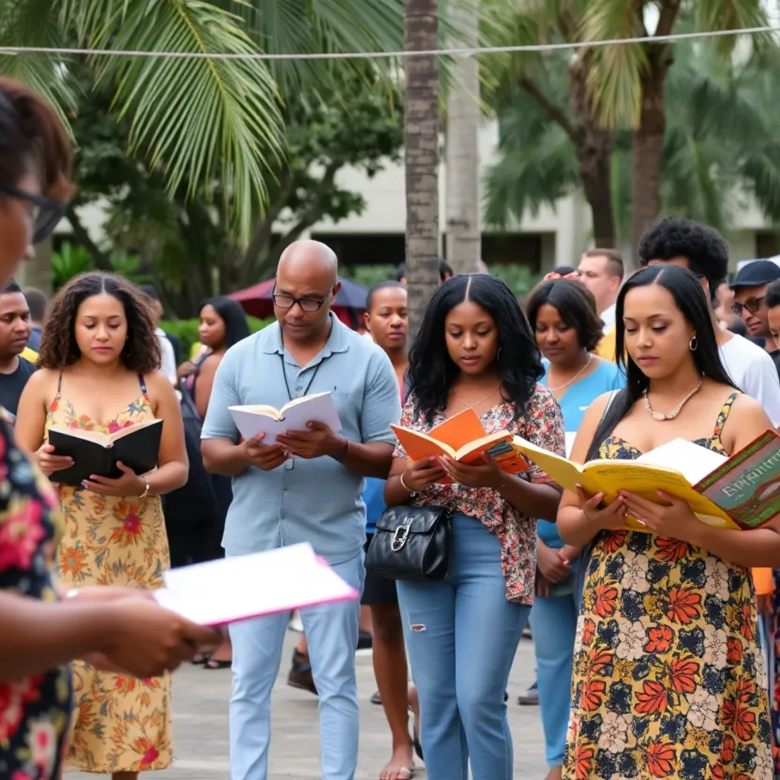 Community poetry event in Orlando featuring diverse poets
