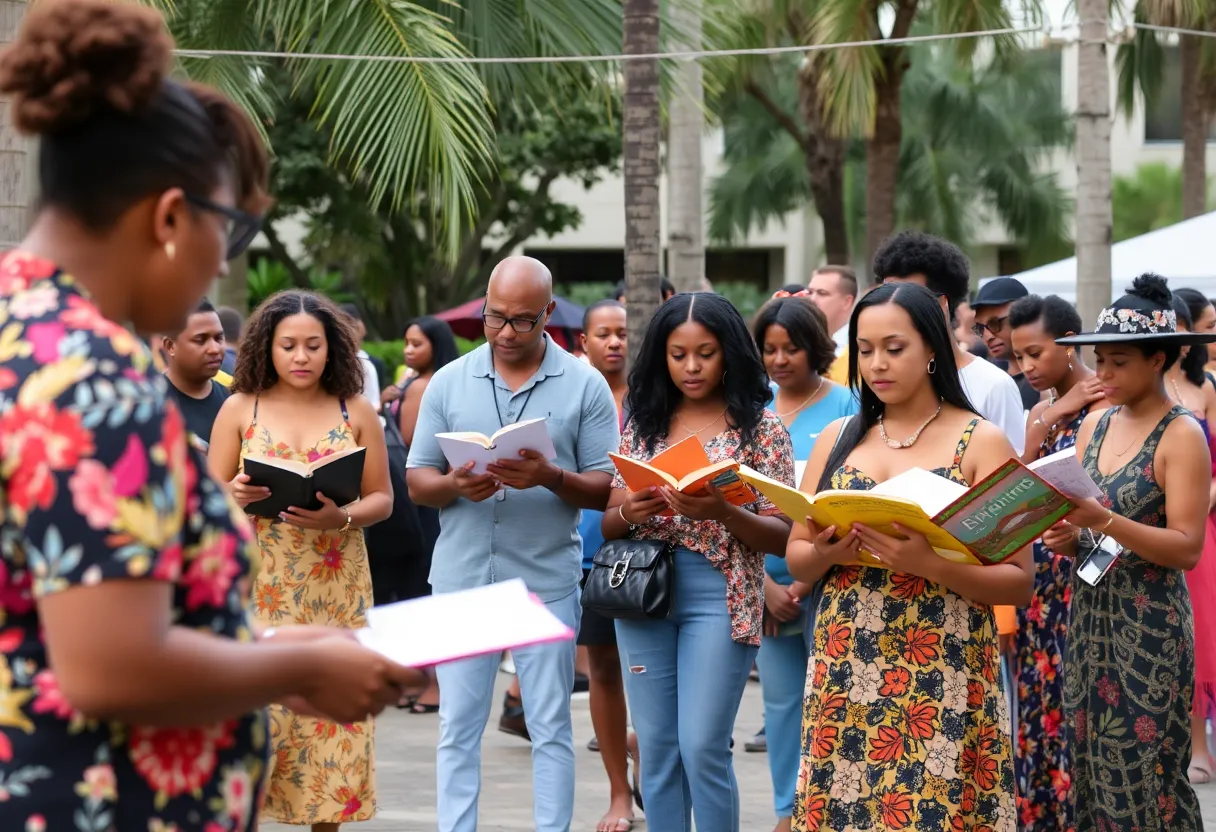 Community poetry event in Orlando featuring diverse poets