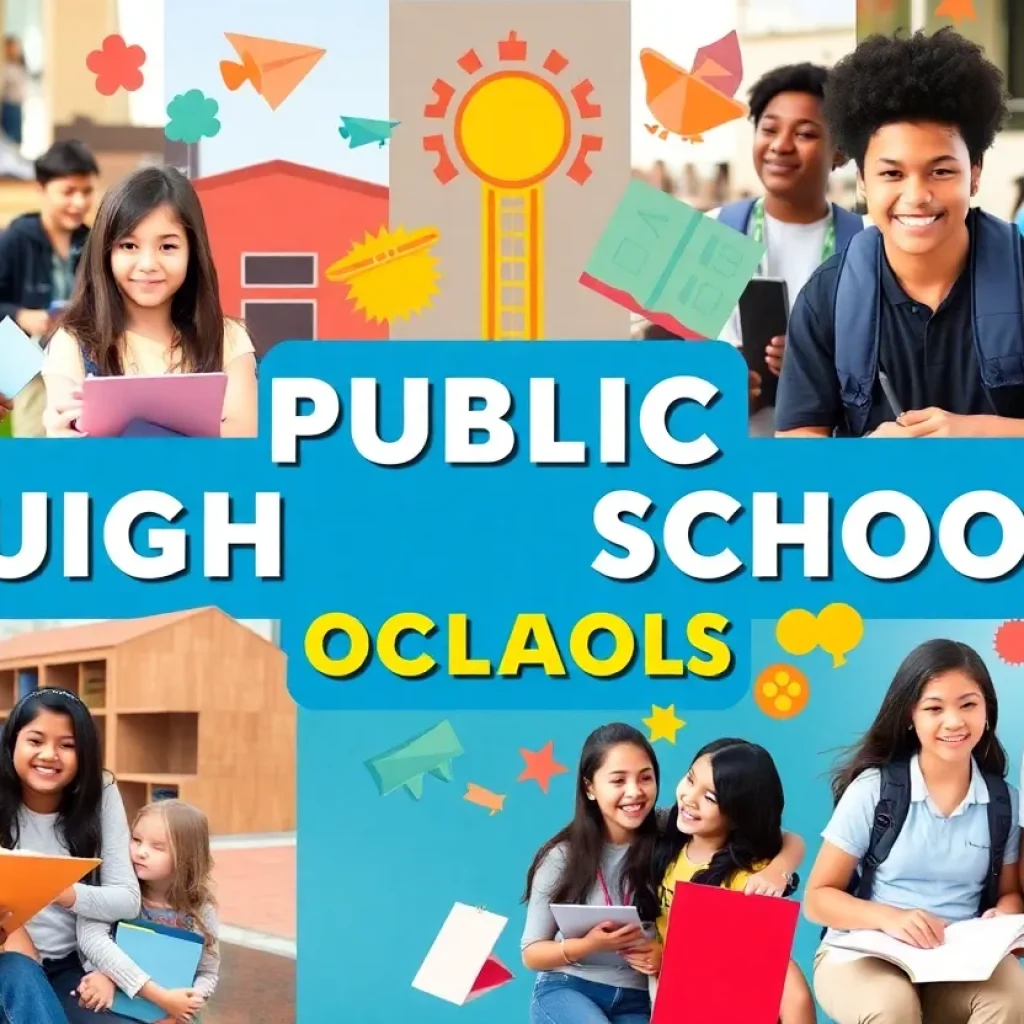 Collage of public high schools in the Orlando metro area