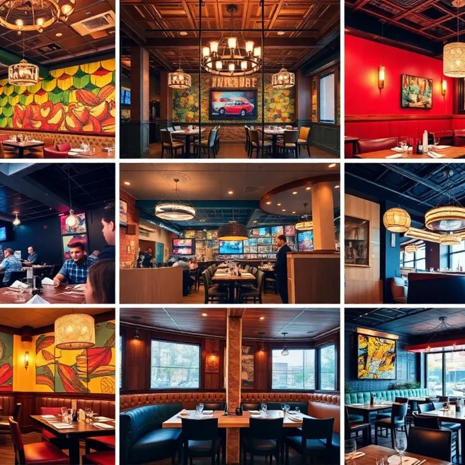 Collage of Orlando restaurants recognized by MICHELIN Guide