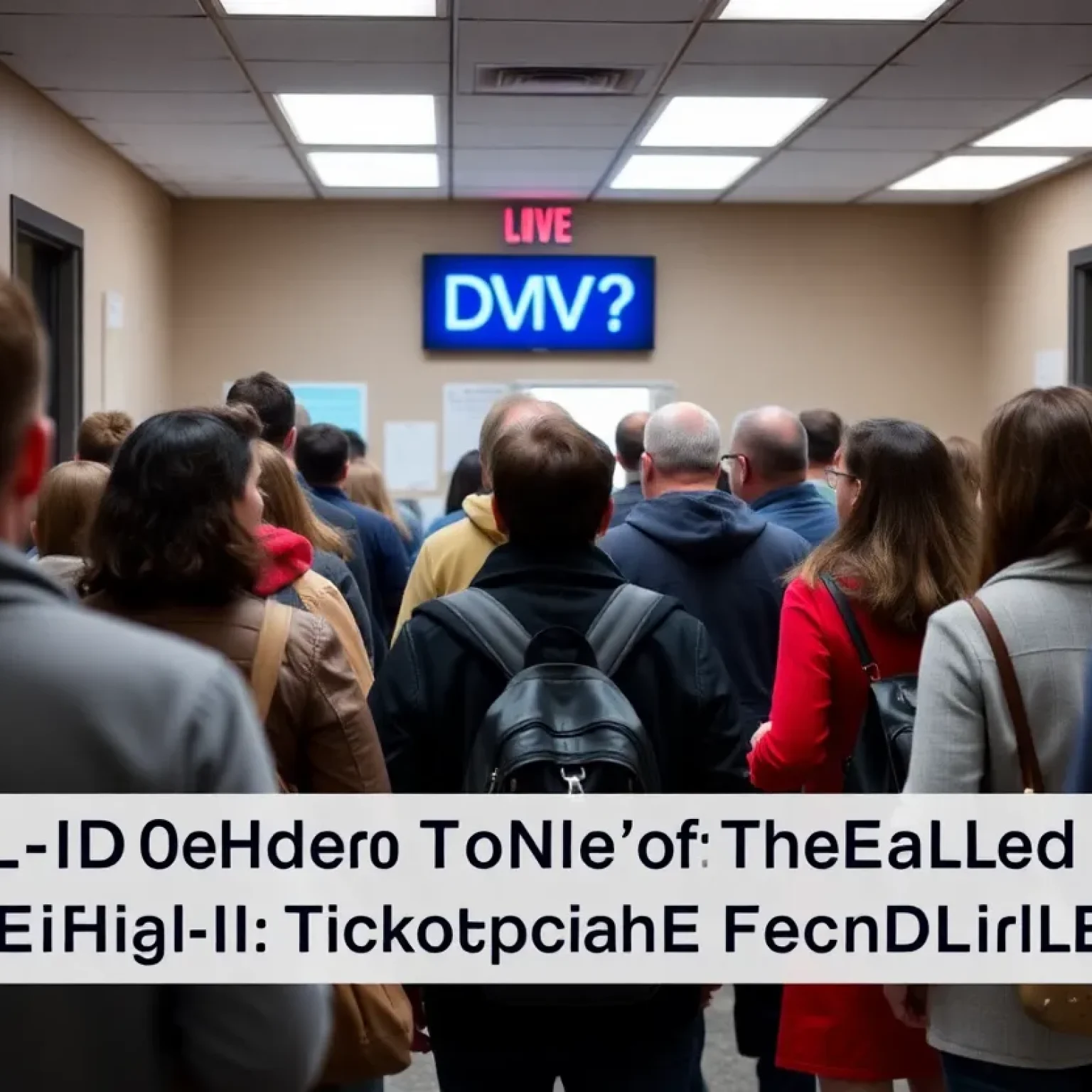 REAL ID DMV Line