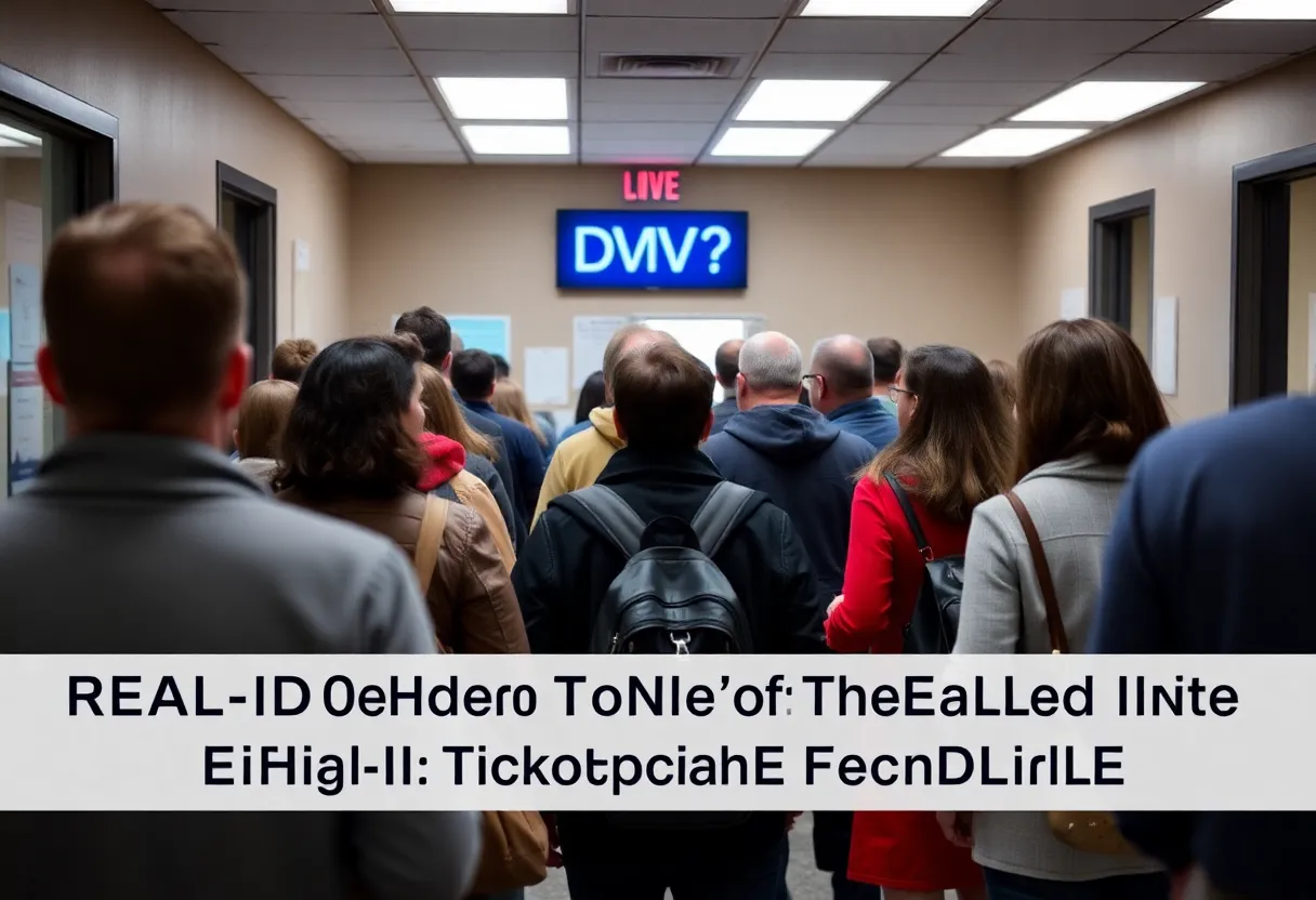 REAL ID DMV Line