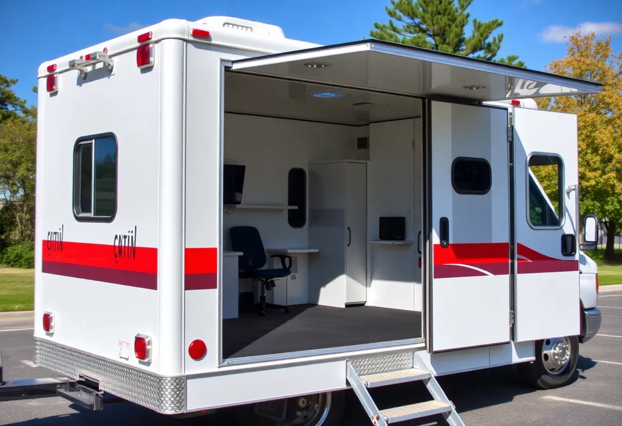 Mobile behavioral health unit providing support for first responders