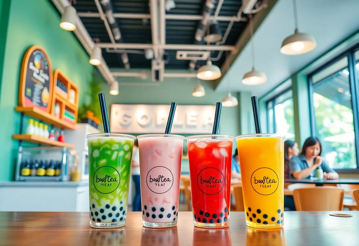 Exterior of Tiger Sugar boba tea shop in Orlando