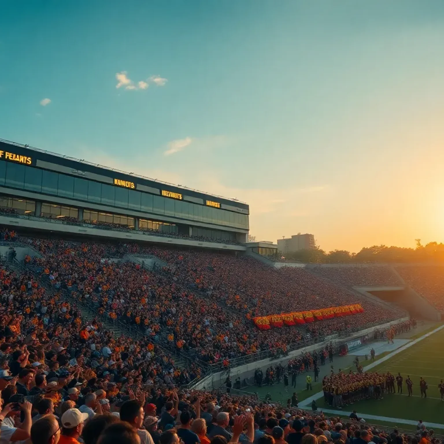UCF Knights football stadium filled with enthusiastic fans
