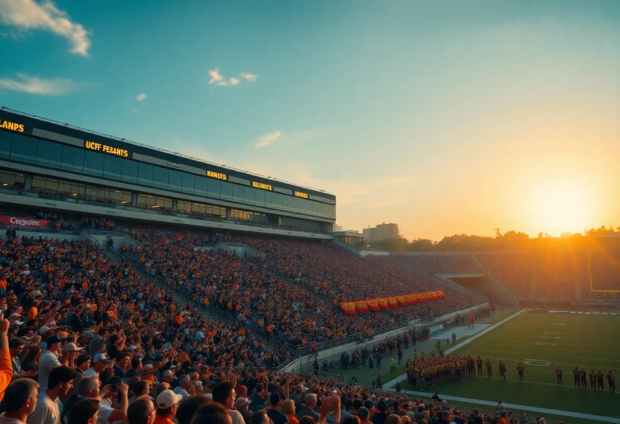UCF Knights football stadium filled with enthusiastic fans