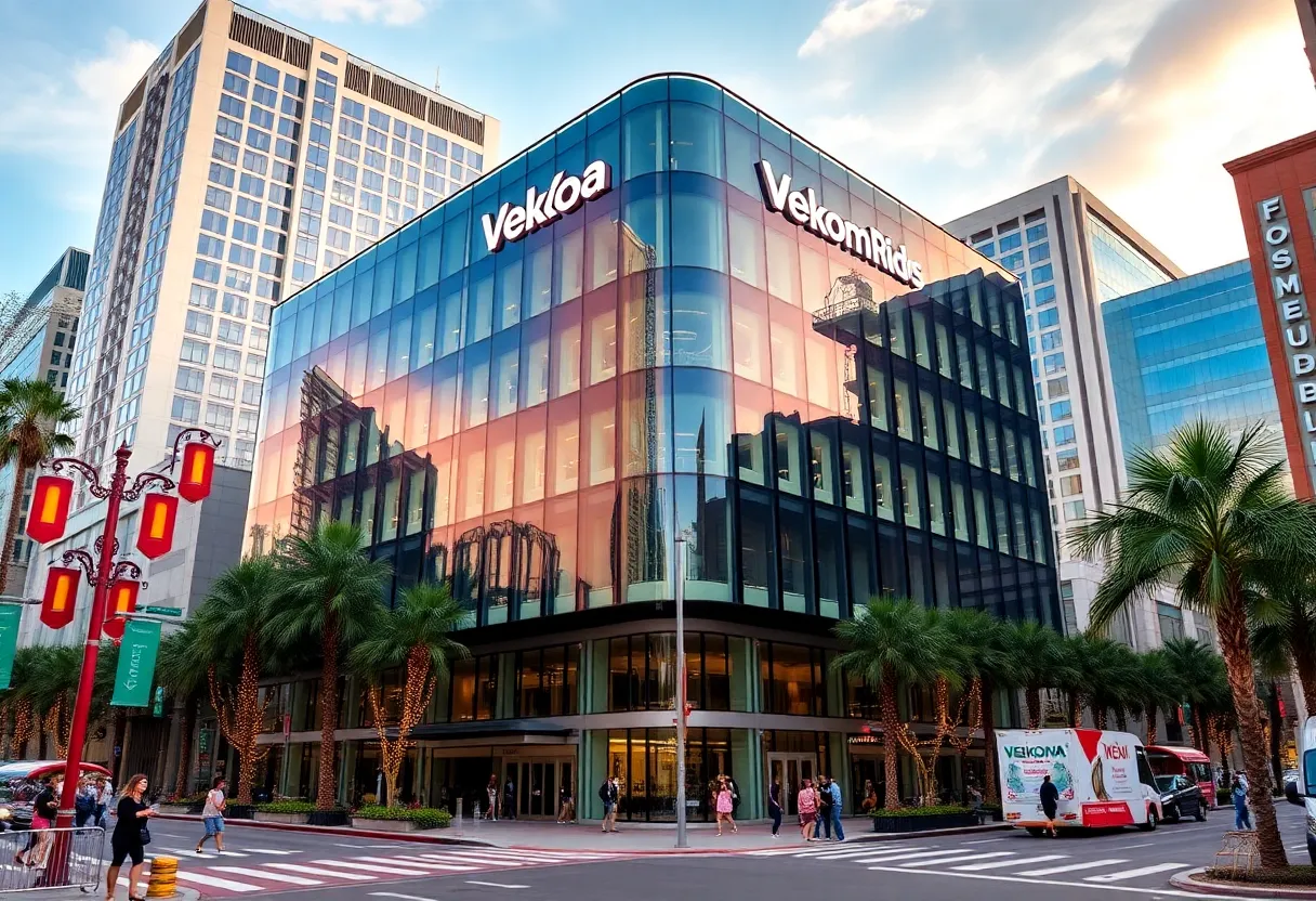 Exterior view of Vekoma Rides new headquarters in downtown Orlando.