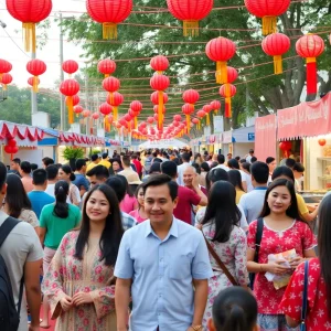Gathering of the Vietnamese community celebrating cultural heritage in Orlando