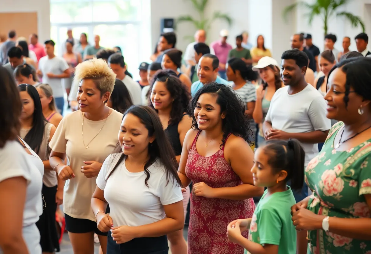 Diverse community members participating in various events in Central Florida