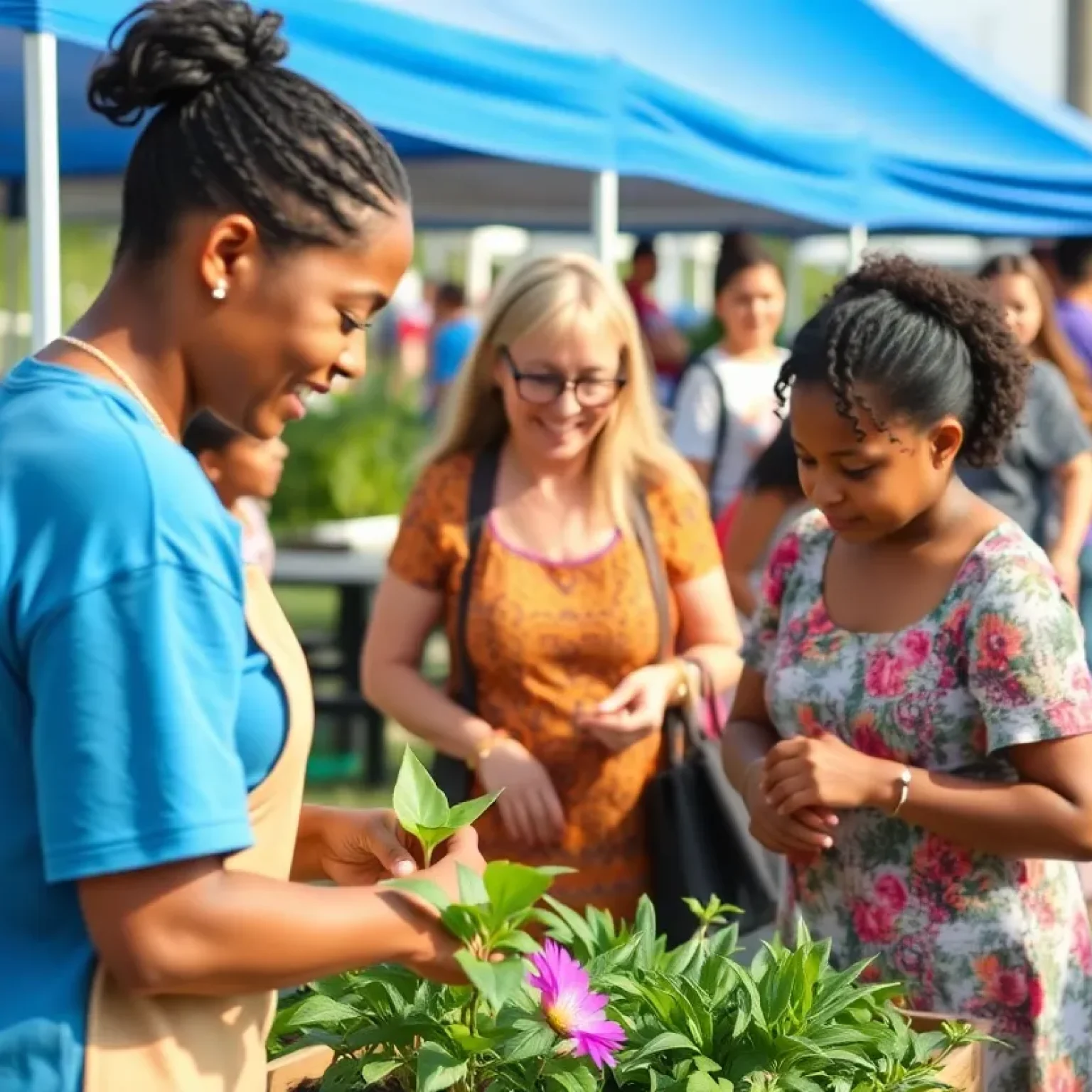 Families engaging in community events in Orlando
