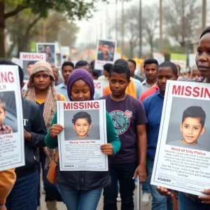 Community members searching for a missing girl in Orlando