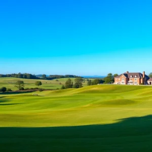 View of the historic Dunedin Golf Club after restoration