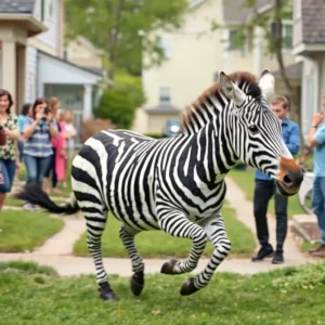 Ed the Zebra on the Run