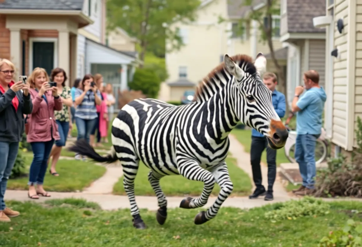 Ed the Zebra on the Run