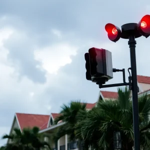 Lightning safety alert system at Evermore Orlando Resort