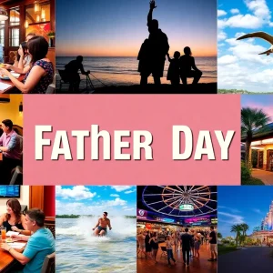 Families enjoying Father's Day activities in Central Florida