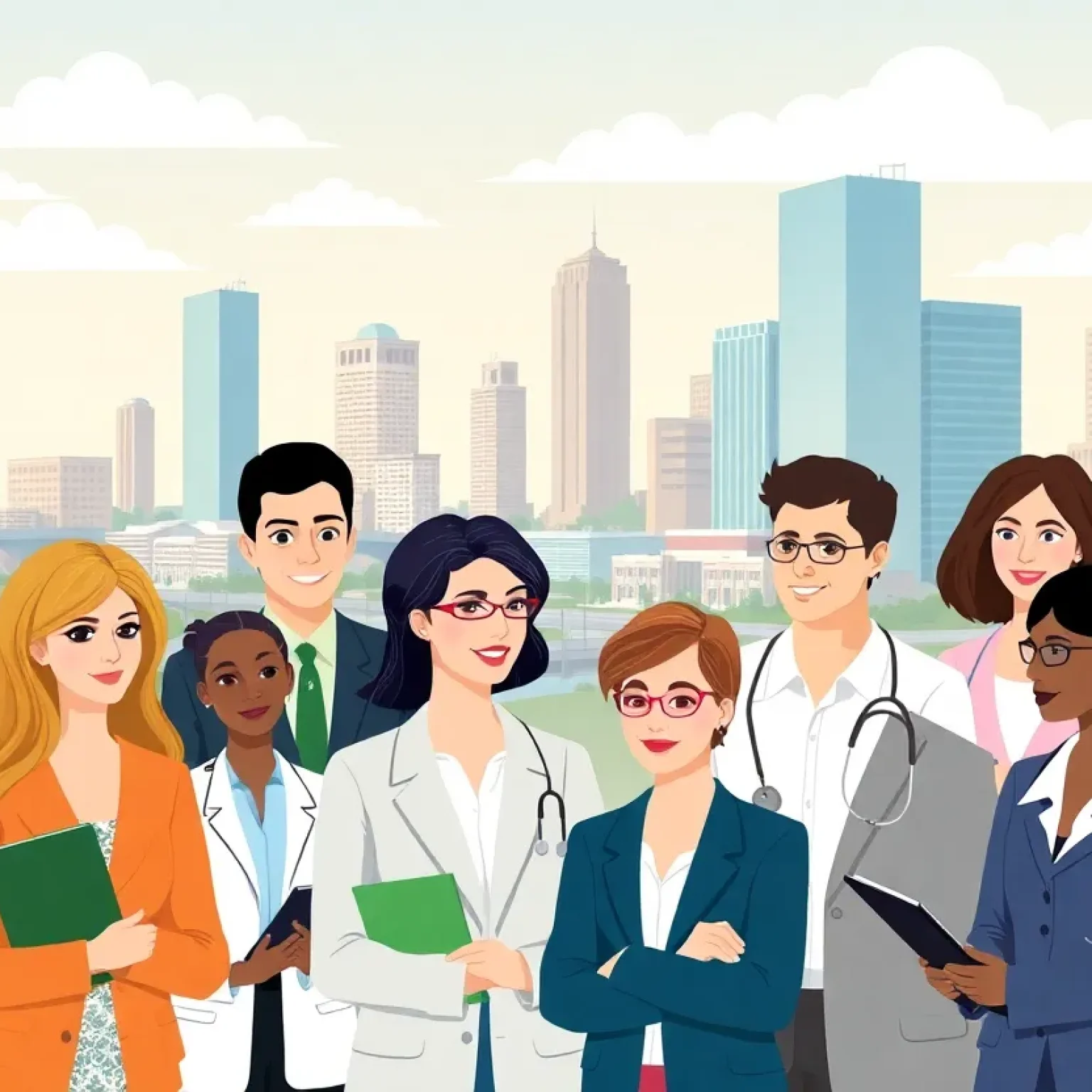 Professionals in Orlando, Florida representing various high-paying jobs