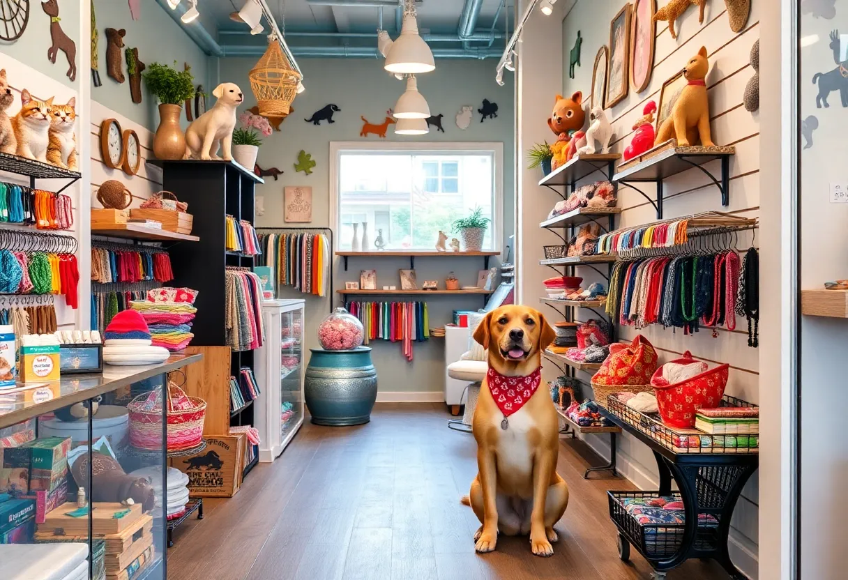 Interior of House of Sploot Boutique Pet Shop in Orlando