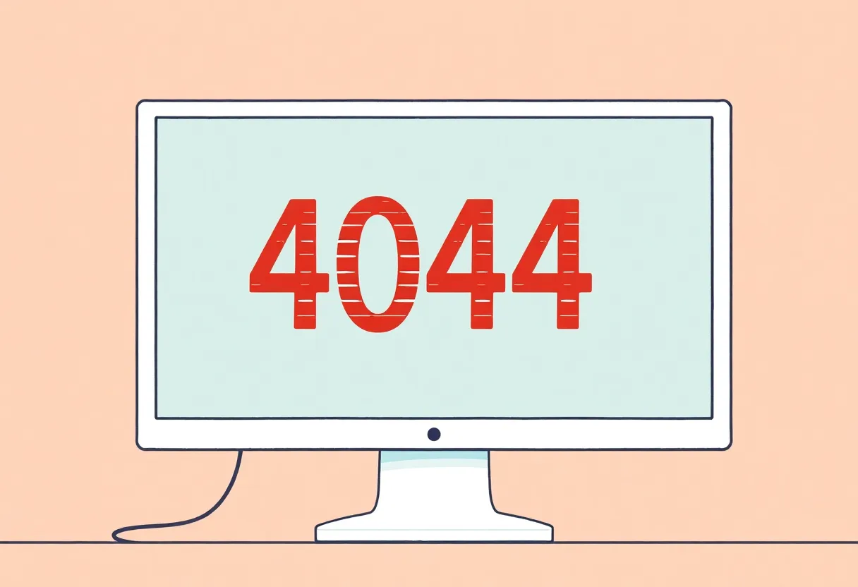 Kamala Harris Website Error Illustration