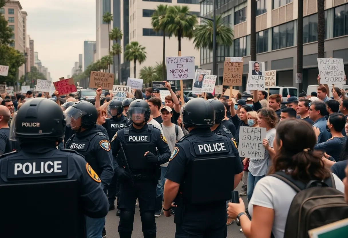 Los Angeles Protests with National Guard