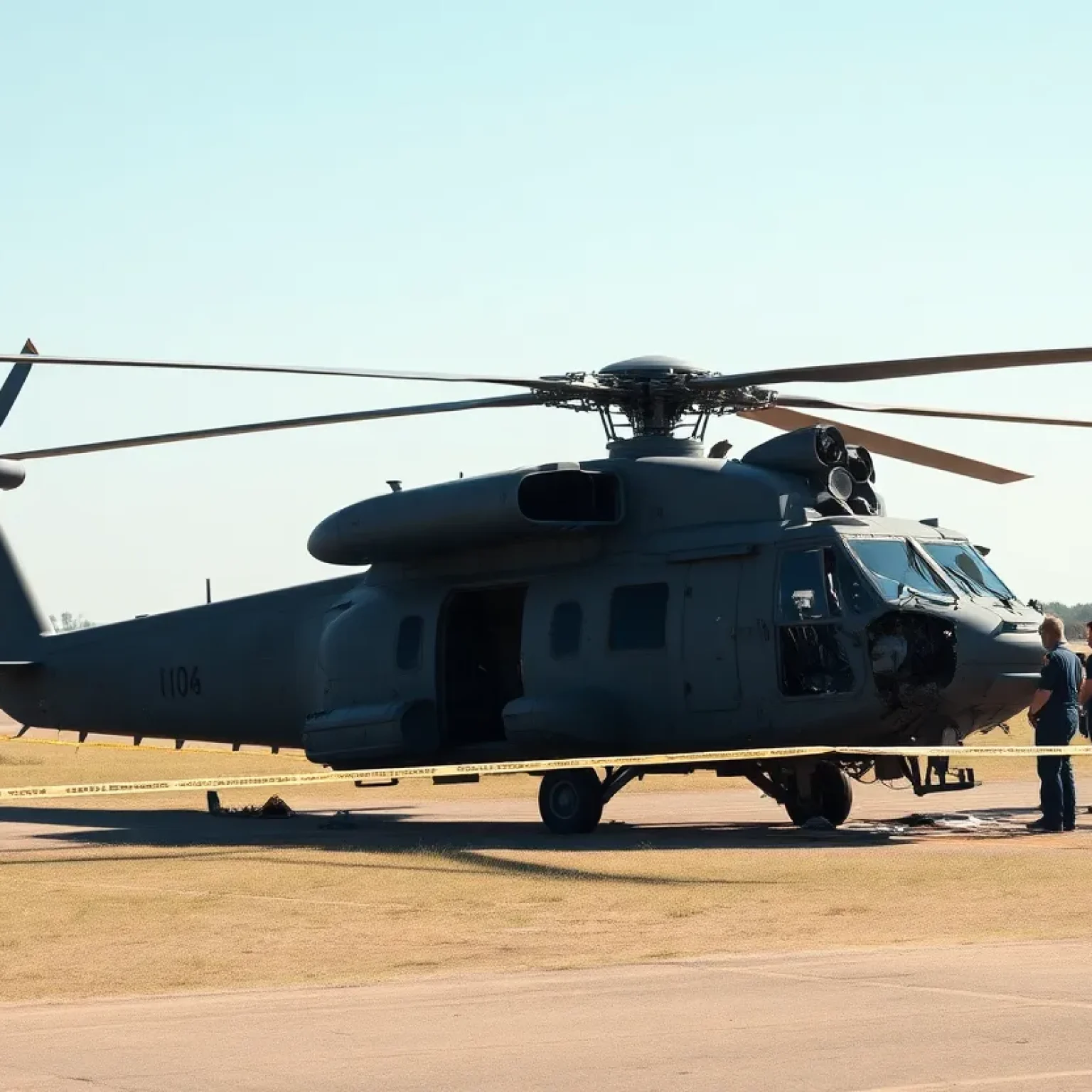 Navy Helicopter Incident Scene