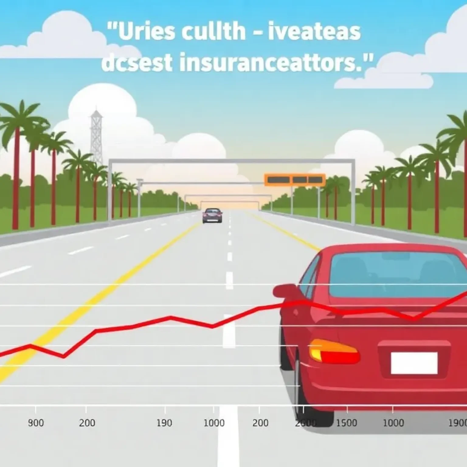 Illustration of Orlando auto insurance rates