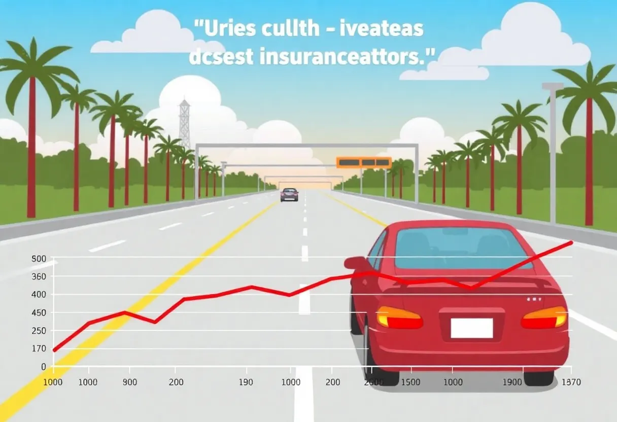 Illustration of Orlando auto insurance rates