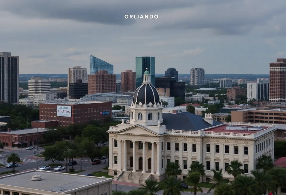View of Orlando City Hall in downtown