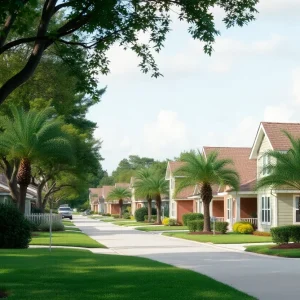 Neighborhood in Orlando showcasing a supportive community